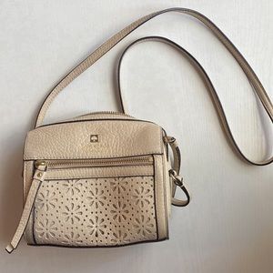 Kate Spade small nude crossbody purse